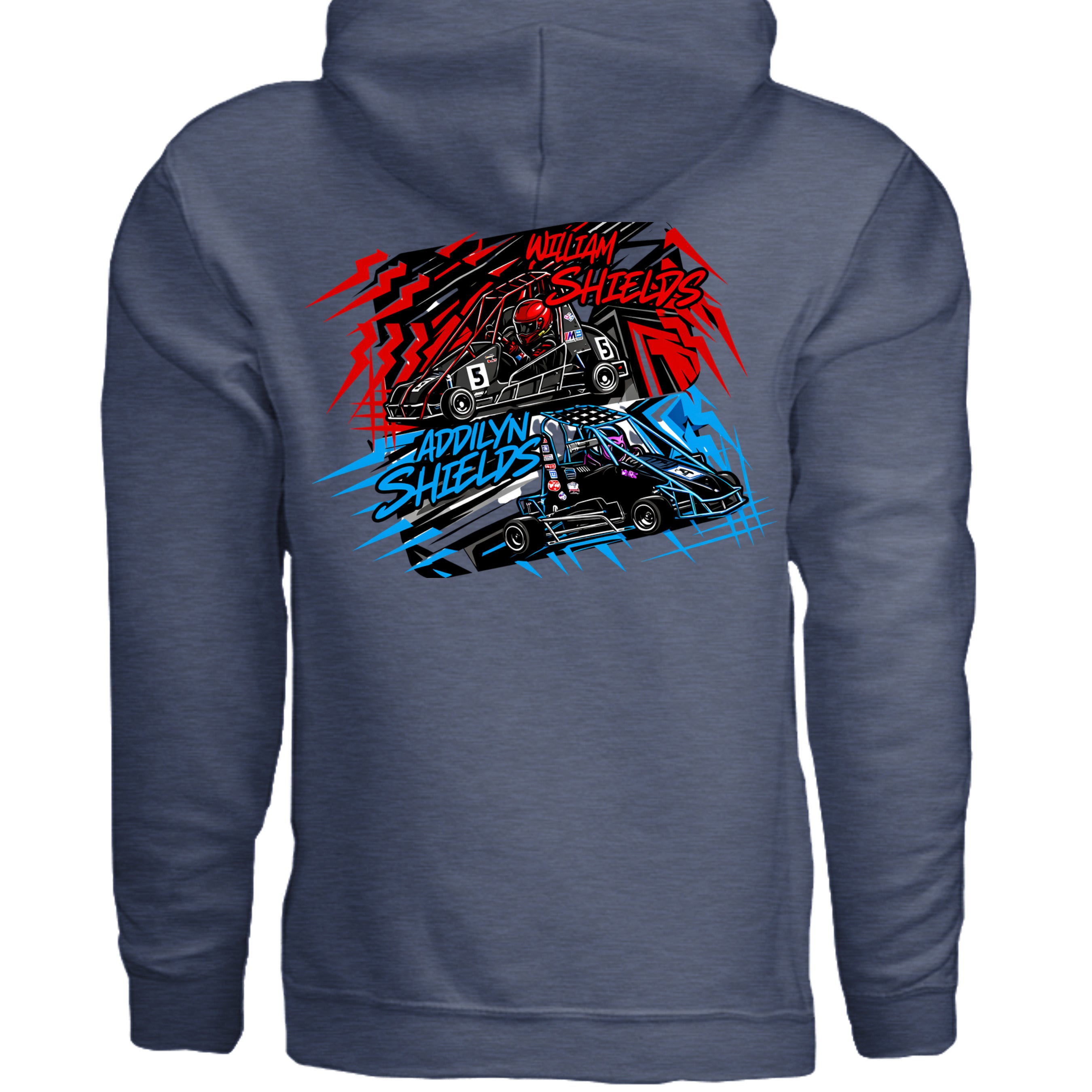 Heather Sport Dark Navy - G185 - BACK